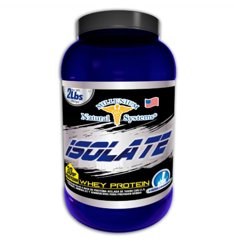 Isolate 100 Whey Protein (2 Lb) Millenium Natural Systems Misnaturales